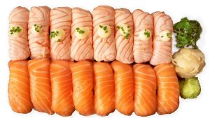 salmon sushi setti